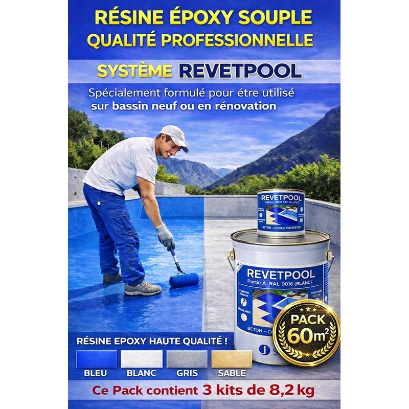 REVETPOOL PACK de 60 m²